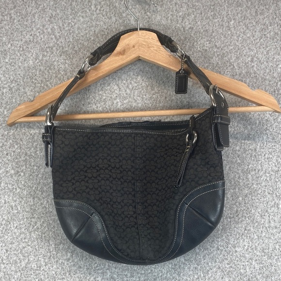 Vtg Coach Demi baguette fair condition monogram canvas Y2K mini bag logo 1460 - Picture 1 of 14